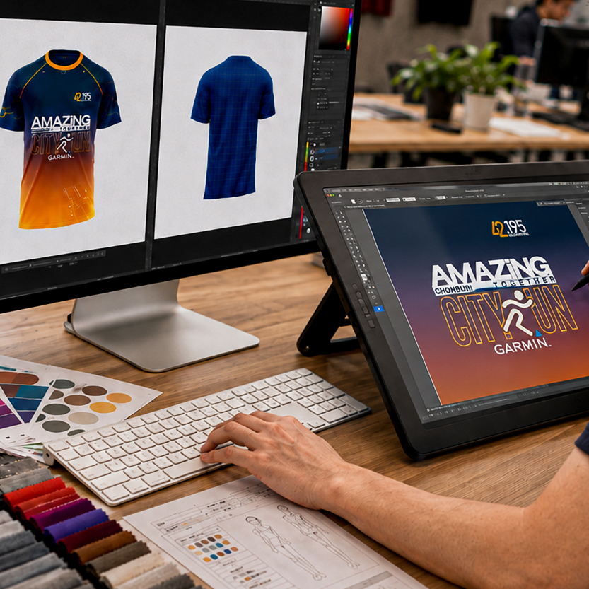 ออกแบบลายเสื้อกีฬาระบบซับลิเมชั่น